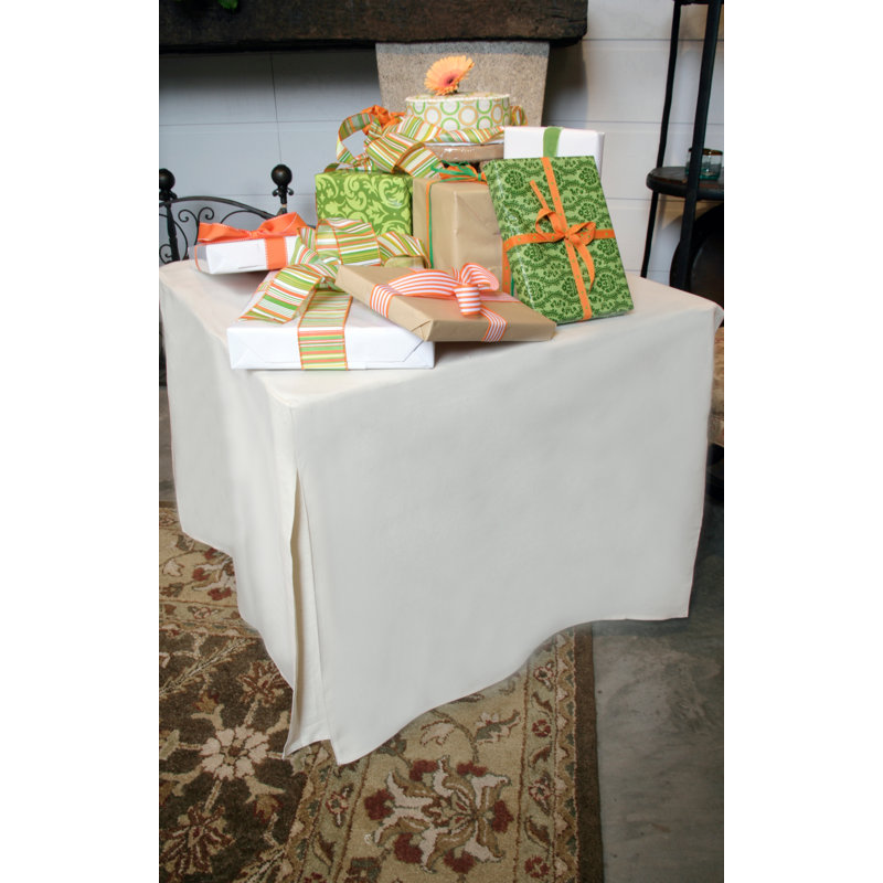 Tablevogue 34-Inch Square Table Cover, White