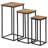 Glass Top Nesting Tables