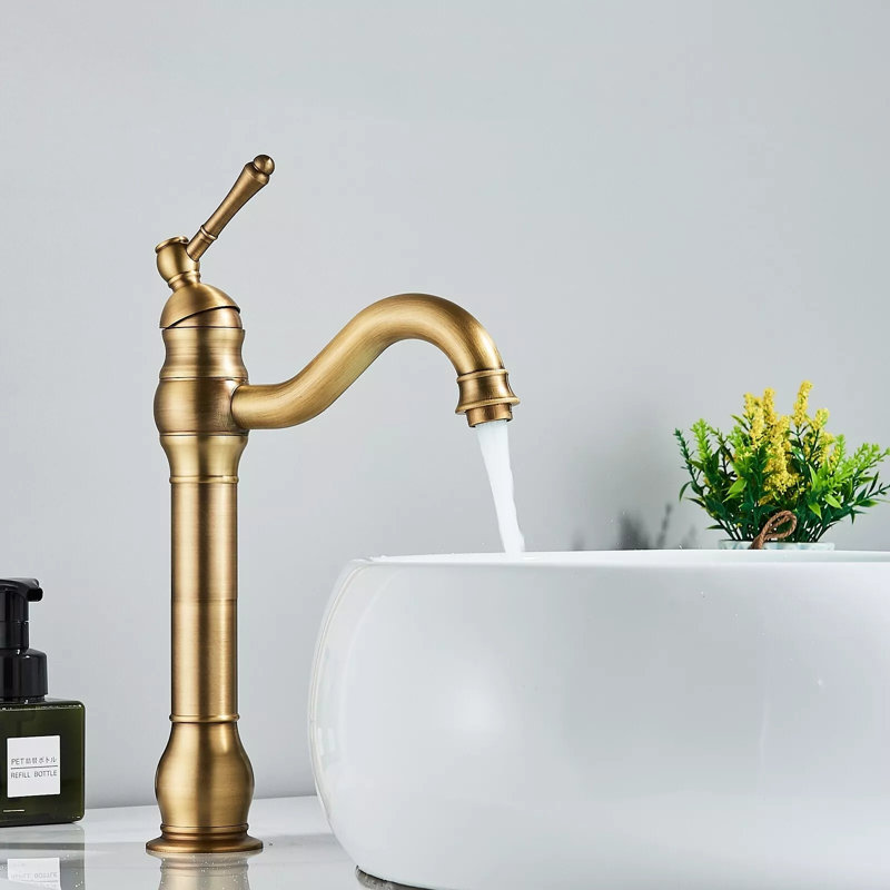 Single-Hole and Mounting / Installation Required -handle Bathroom Faucet with Drain Assembly