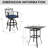 3-Piece Bar Dining Set With Swivel Armrest Chairs And Square Table-673667706-673667707