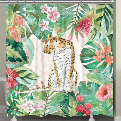 Amayah Cheetah in the Jungle Shower Curtain