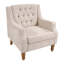 Fauteuil d'appoint, fauteuil de salon, ensemble de repose-pieds avec clous en laiton rétro, fauteuil capitonné capitonné-1678335994
