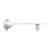 White Toilet Bidet Featuring Dual Nozzle Spray For Front Feminine And Rear Wash, Two Large Knob Handles Water Flow Management, Guard Keeps It Sanitary, Convenient To Assemble Adjustment, Simple