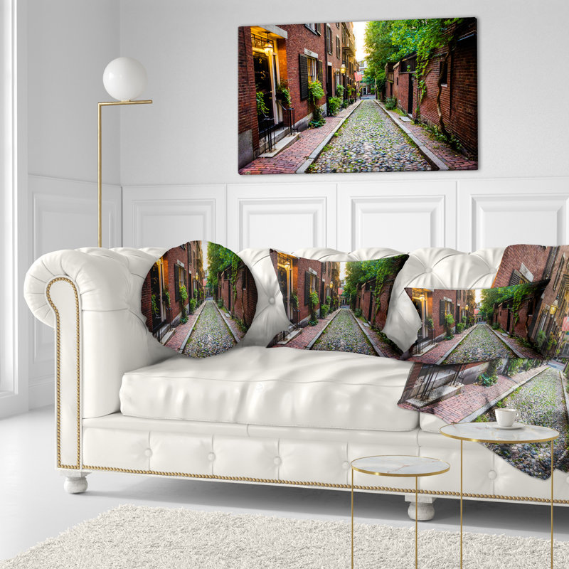 Coussin Acorn Street Massachusetts