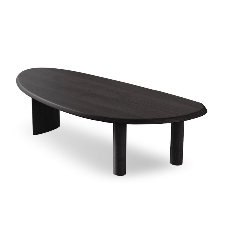 Table de salle à manger Free, Noir, noir, noir, noir, H 29,53 po x L 86,61 po x l 35,43 po