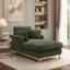 Chaise longue en tissu velours Searle Pierre-269378993