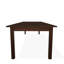 Table de salle à manger extensible 42 po x 120 po en polyester de qualité marine avec trou pour parasol-109665451