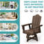 Chaise Adirondack pivotante en plastique brun PEHD-132055739