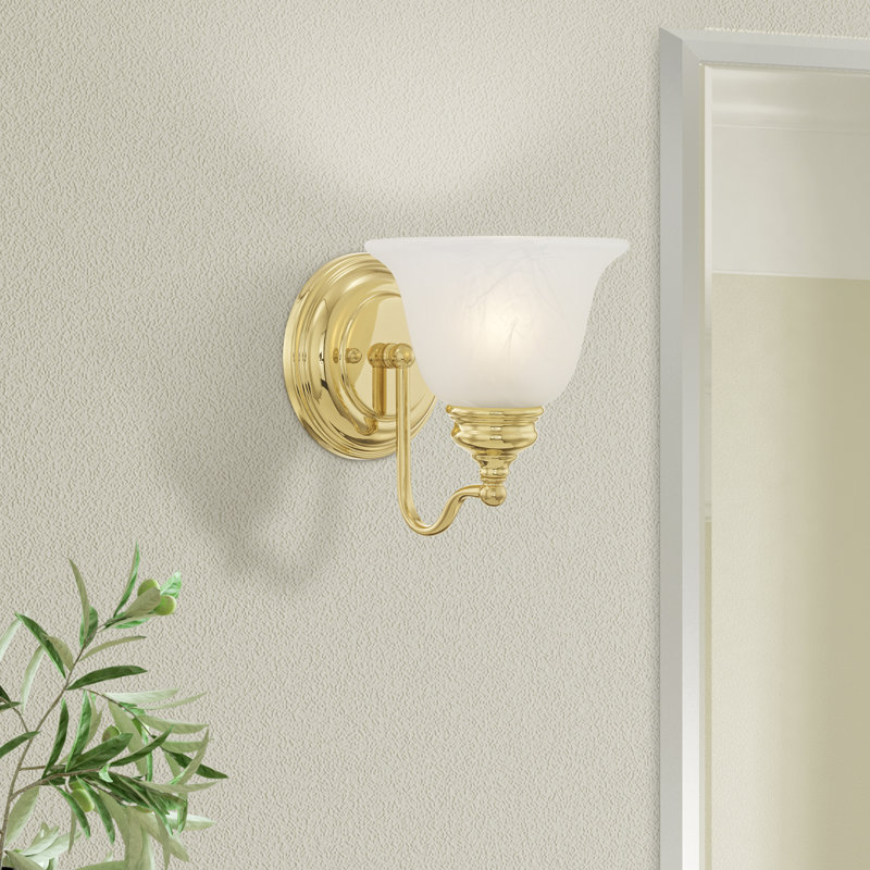 Becky Dimmable Bath Sconce, Polished Brass