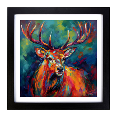 Stag Fauvism - Framed Print