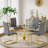 5 - Piece Pedestal Dining Set-50369083-50369076