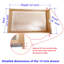 Tablette de rangement en bois 14 po