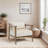 Branson Rubberwood and Poly Upholstered Armchair-350998431