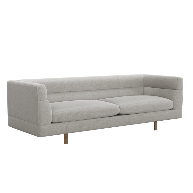 Ornette Sofa, Pure Gray 100% Polyester