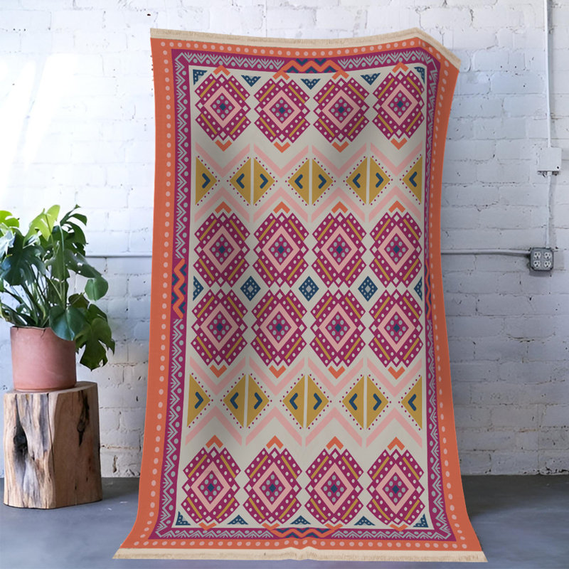 Tapis intérieur / extérieur Sarkaria, Tapis de couloir 2 pi 7 po x 6 pi 7 po
