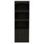Bookcase Denver, Metal Hardware, Black Wengue Finish-262228251