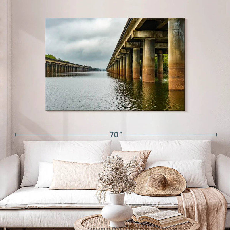 Pont Alvord Atchafalaya Basin, H 32 po x l 48 po