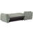Hokku Designs 105" L-Shaped Convertible Sofa Couch, Adjustable Backrest Sleeper Sofa Bed-1236629383