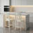 Savannah Solid Wood Counter Height Barstools In White Finish, Set of 2-753937820