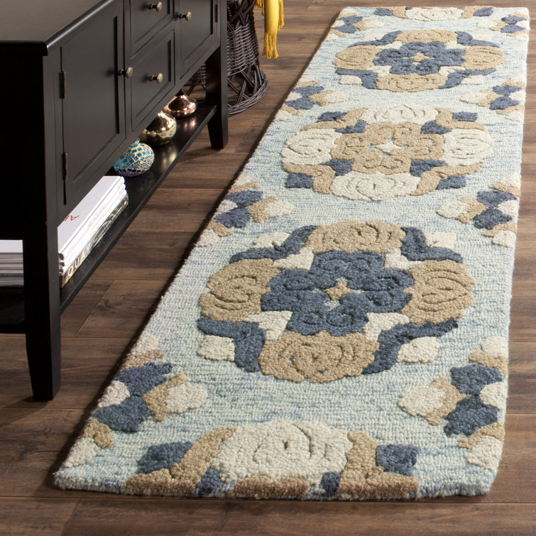 Emrick Hand Tufted Wool Floral Rug