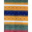 Blue Hand-Knotted Wool Striped Animal Parade Geometric Modern Contemporary Carpet Rug-1108119949