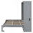 Full Size Murphy Bed Wall Bed,Gray