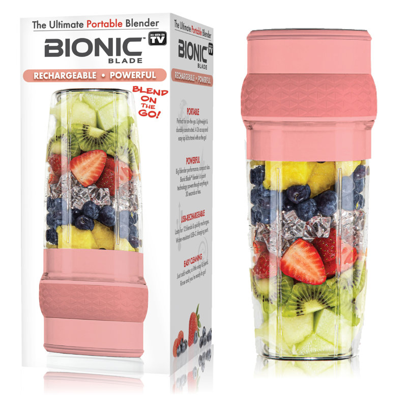 Mélangeur de 16,5 oz Bionic Blade, Pêche