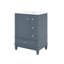 Meuble-lavabo de salle de bain avec lavabo, 3 tiroirs et une porte avec supports de rangement-1414485628-1414485571