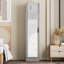  Armoire garde-robe avec miroir sur la porte qui peut s'ouvrir de la gauche ou de la droite.-63847347