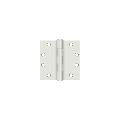 Charnières carrées Deltana S45U26D 4-1 / 2 "x 4-1 / 2", HD en chrome brossé
