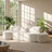 Sup Furn106.3" W x 57.9" D x 29.5" H Chenille Fabric Modular Sectional Sofa-128954074