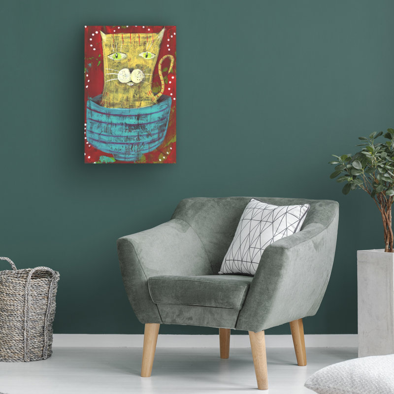 Art sur toile «bol Ahfolkart», H 19 po x l 12 po