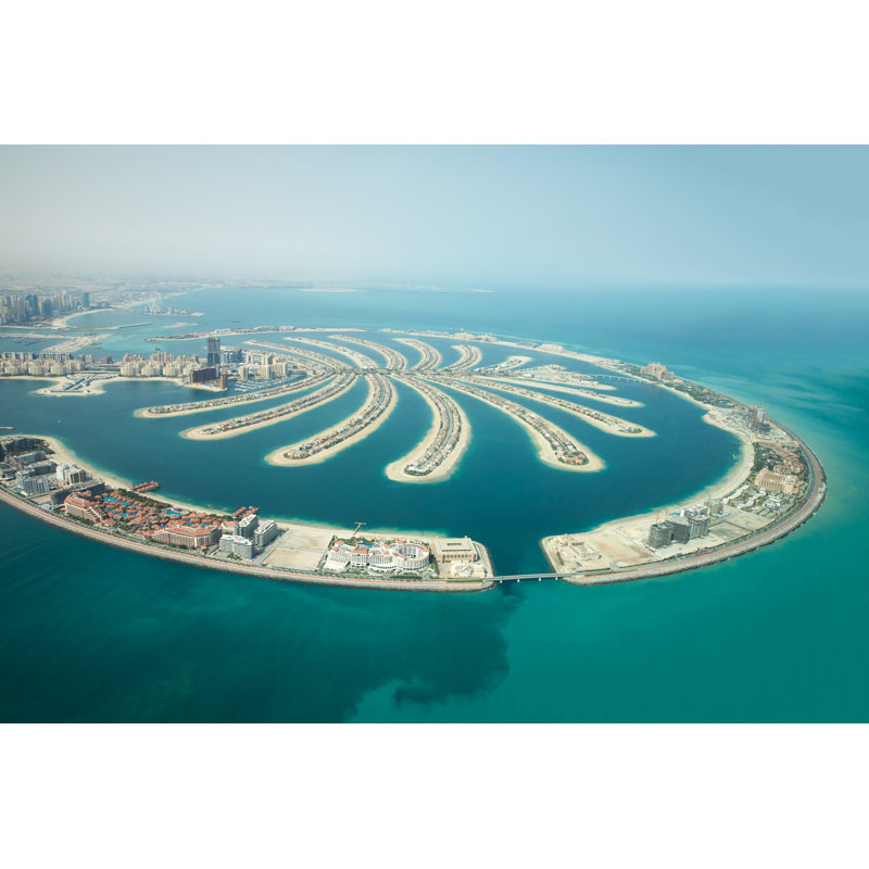 Palm Jumeirah Dubai by Kertu_ee - Wrapped Canvas Print, 30cm H x 46cm W