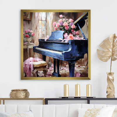 Vintge Piano Romantic Melody 2 - Piano, art mural
