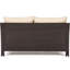 Patio et table, brun, coussins d’eau, support en fer,