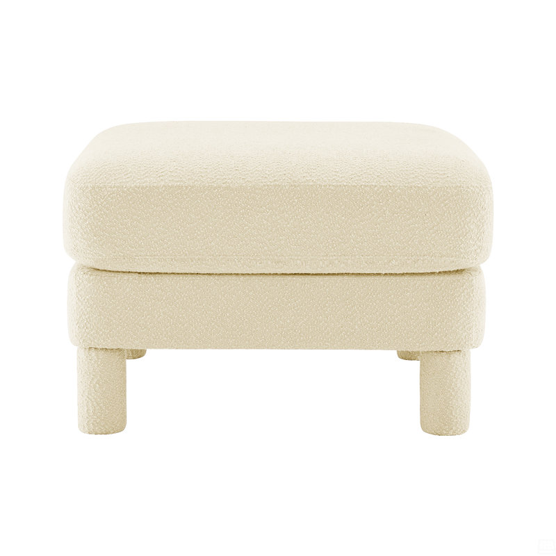Repose-pieds en polyester, Beige