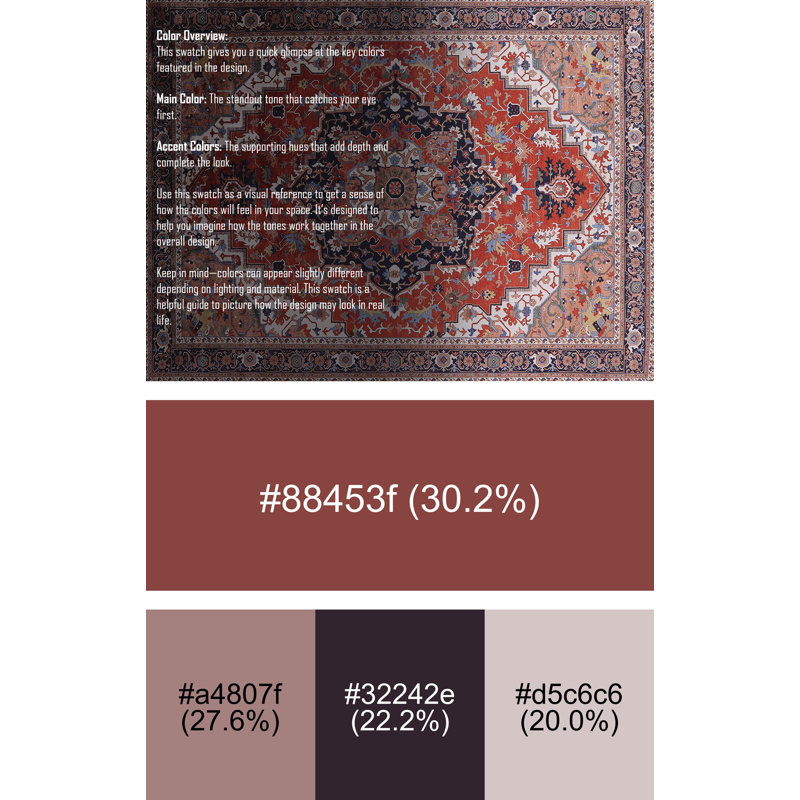 Oriental Indoor Rug, Rectangle 8' x 10'