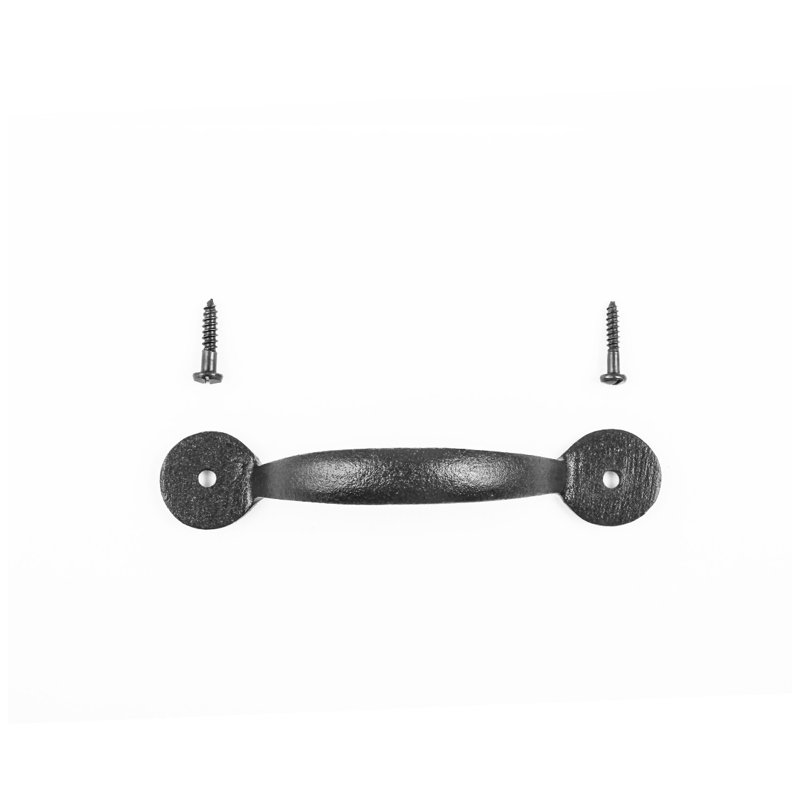 Black Wrought Iron Colonial Style Cabinet Pull Handles Pack of 12
