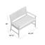 Charleston Aluminum Garden Bench-404847222-404847228-430699307