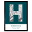 Hiroshima City Map Hiroshima Japan City Map Teal - Single Picture Frame Typography