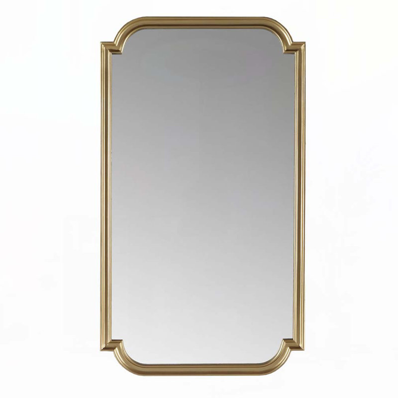 Rounded Rectangle Fluted Wall Mirror