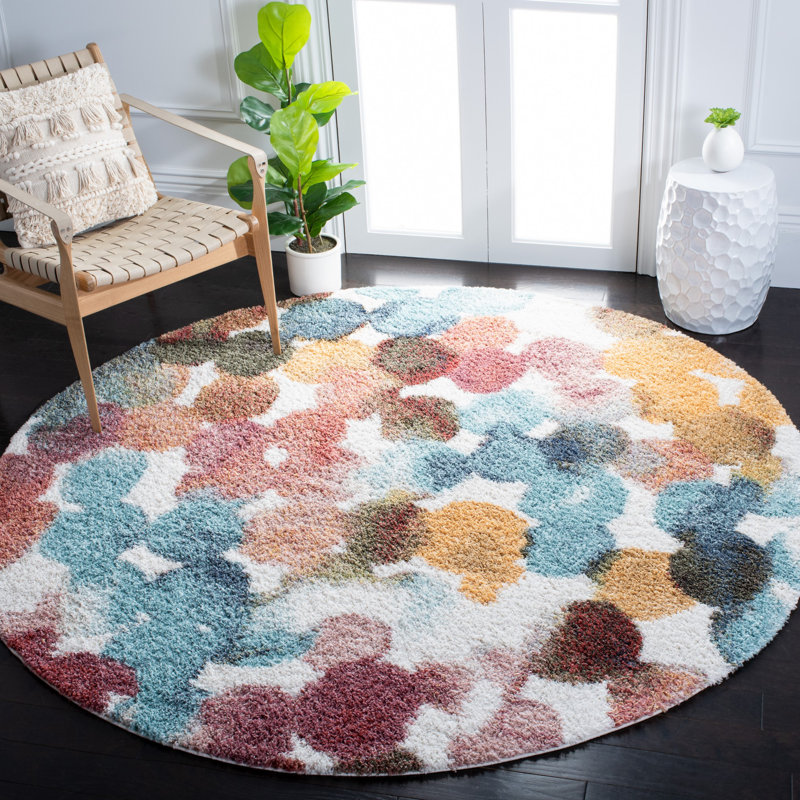 Tapis abstrait Arati Performance, Rond 6 pi 7 po