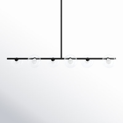 Denae 6 - Light Metal Sphere Chandelier
