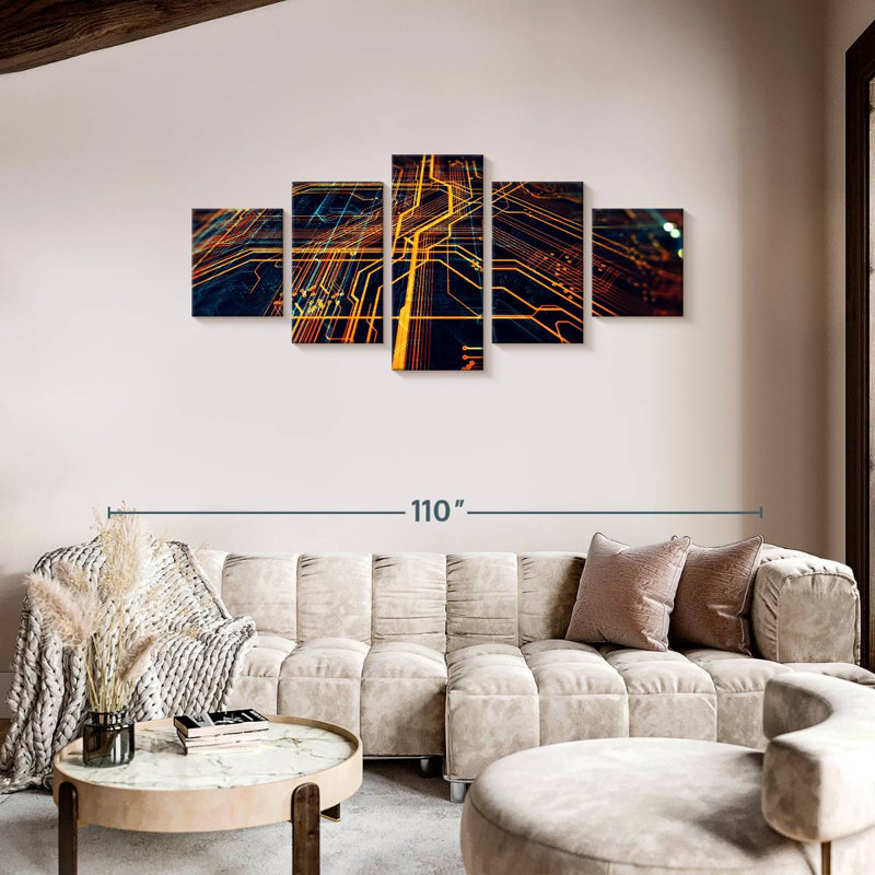 Circuit Board, 36" H x 80" W