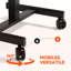 Bureau mobile 26 po x 19 po