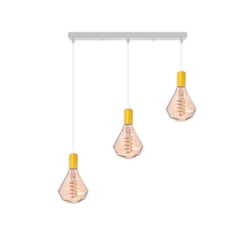 Llovani 3 - Light Kitchen Island Pendant, Yellow