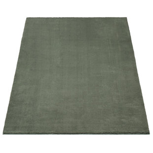 The Carpet Relax – Modern Rug, Fluffy, Short Pile, Non-Slip Underside, Washable Up To 30°C, Super-Soft, Fur Look, Forest