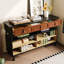 Buffet en bois brun et noir