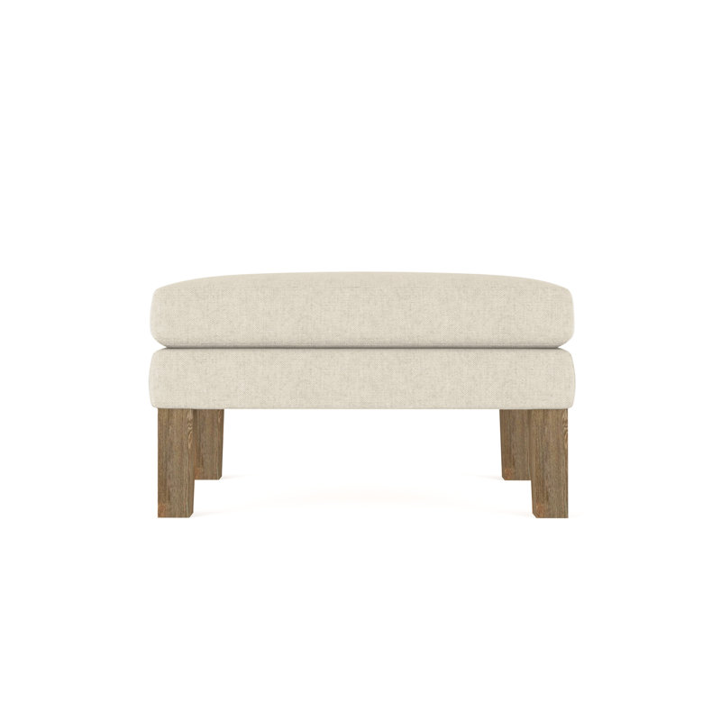 Charlton Ottoman, Vintage Leather Oyster, Natural