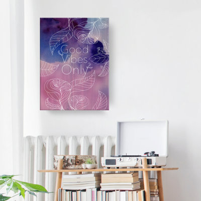 Good Vibes by Olivia Rose - Graphic Art on Canvas